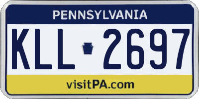 PA license plate KLL2697