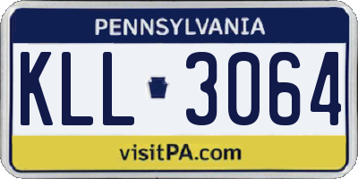PA license plate KLL3064