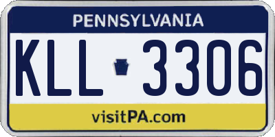 PA license plate KLL3306
