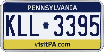 PA license plate KLL3395