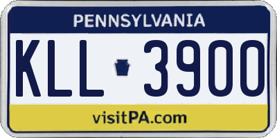 PA license plate KLL3900