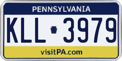 PA license plate KLL3979