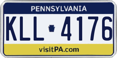 PA license plate KLL4176
