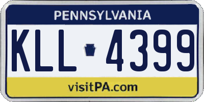 PA license plate KLL4399