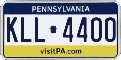 PA license plate KLL4400