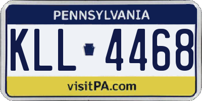 PA license plate KLL4468