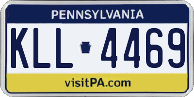 PA license plate KLL4469
