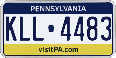 PA license plate KLL4483