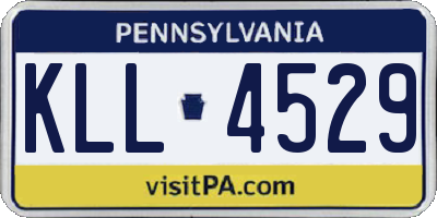 PA license plate KLL4529