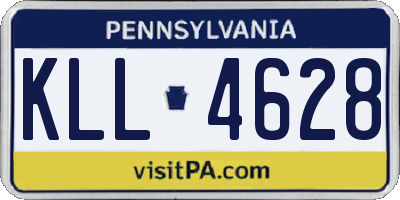 PA license plate KLL4628