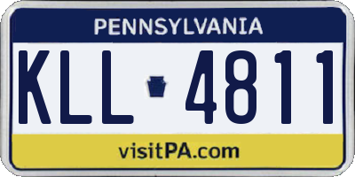 PA license plate KLL4811