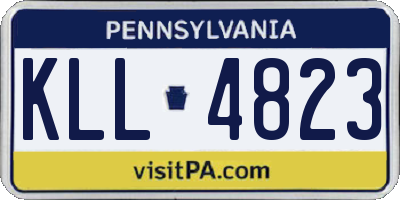 PA license plate KLL4823