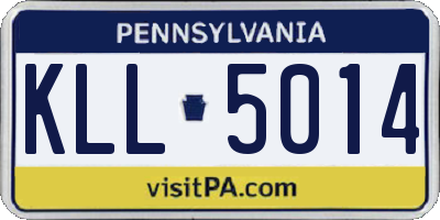 PA license plate KLL5014