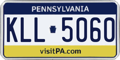 PA license plate KLL5060