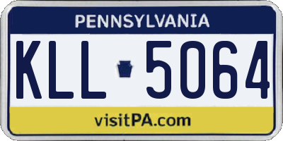 PA license plate KLL5064