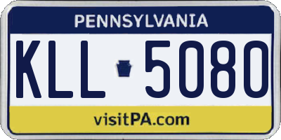 PA license plate KLL5080