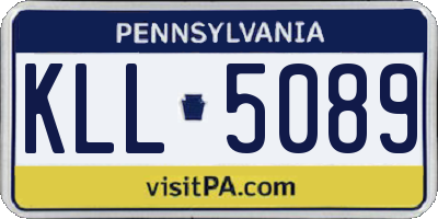 PA license plate KLL5089