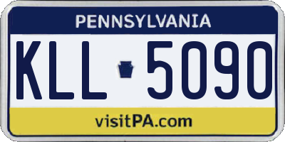 PA license plate KLL5090