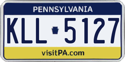 PA license plate KLL5127