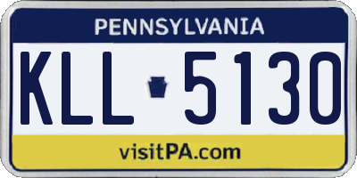 PA license plate KLL5130