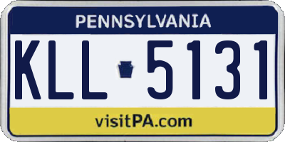 PA license plate KLL5131