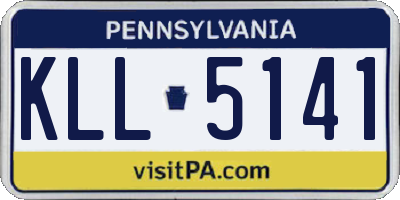 PA license plate KLL5141