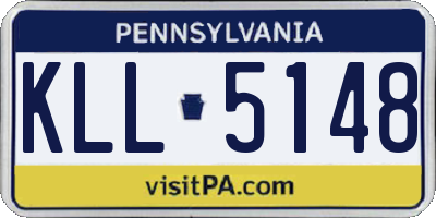 PA license plate KLL5148