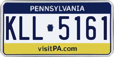PA license plate KLL5161