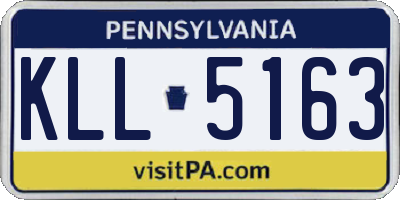 PA license plate KLL5163