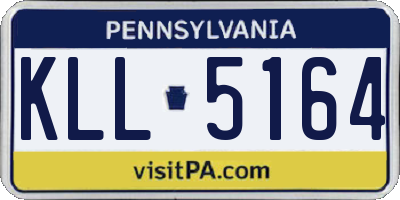 PA license plate KLL5164