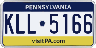 PA license plate KLL5166