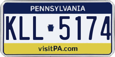 PA license plate KLL5174