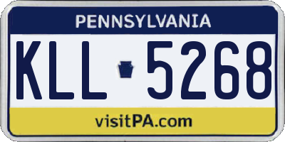 PA license plate KLL5268