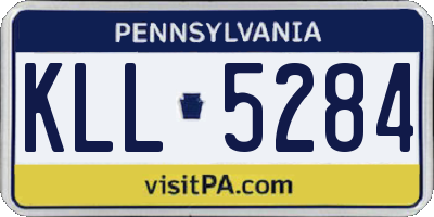 PA license plate KLL5284