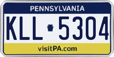 PA license plate KLL5304