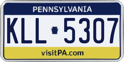 PA license plate KLL5307