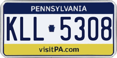PA license plate KLL5308
