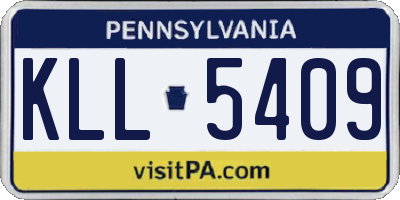 PA license plate KLL5409