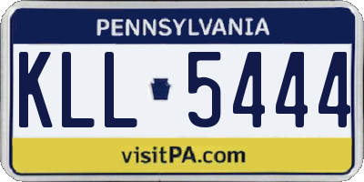 PA license plate KLL5444