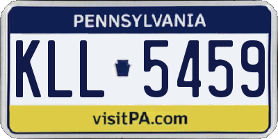 PA license plate KLL5459