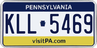 PA license plate KLL5469