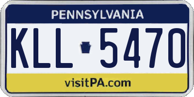 PA license plate KLL5470