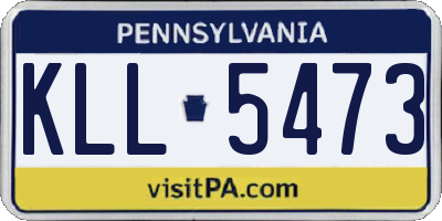 PA license plate KLL5473