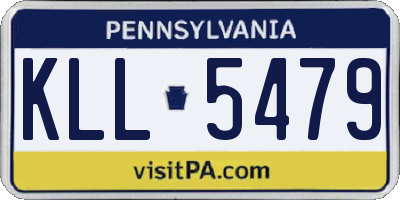 PA license plate KLL5479