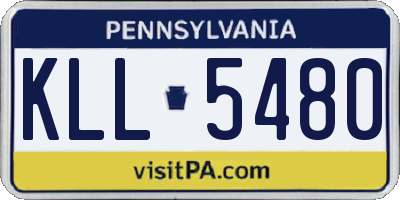PA license plate KLL5480