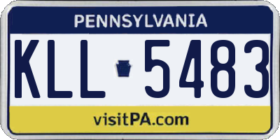 PA license plate KLL5483