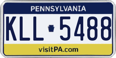 PA license plate KLL5488