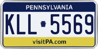 PA license plate KLL5569