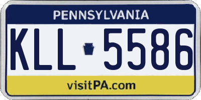 PA license plate KLL5586