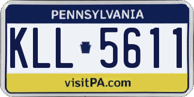 PA license plate KLL5611